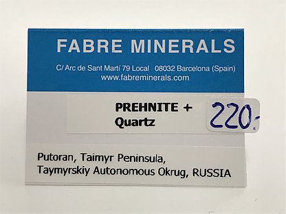 Prehnite with Quartz 