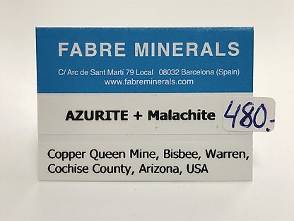 Azurite with Malachite 