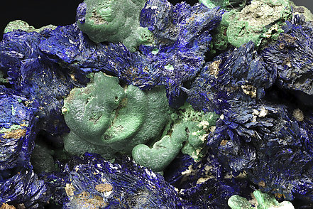 Azurite with Malachite 