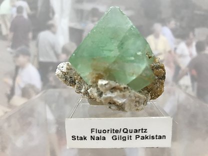 Octahedral Fluorite with Quartz