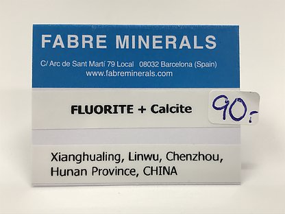 Fluorite with Calcite
