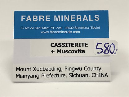 Cassiterite with Muscovite