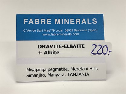 Elbaite with Albite