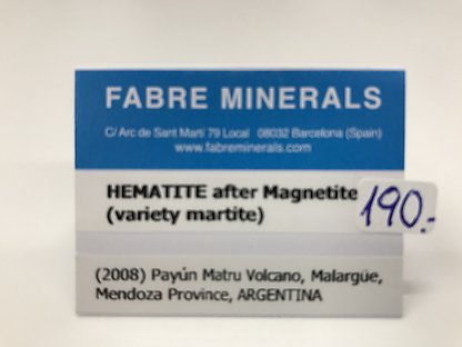 Hematite after Magnetite (variety martite)
