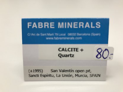 Calcite on Quartz