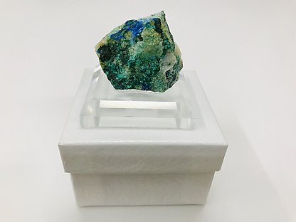 Cyanotrichite with Malachite