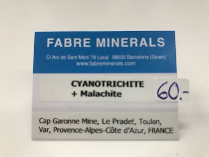 Cyanotrichite with Malachite