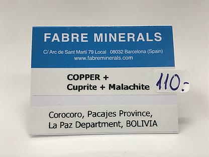 Copper with Cuprite and Malachite