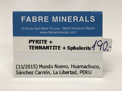 Pyrite with Tennantite and Sphalerite