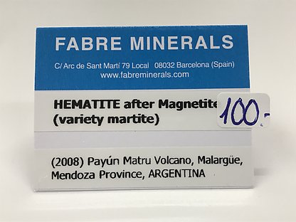 Hematites pseudo Magnetita (variedad martita)