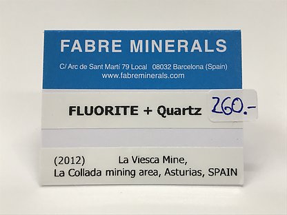 Fluorite on Quartz
