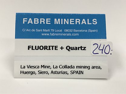 Fluorite with Quartz 
