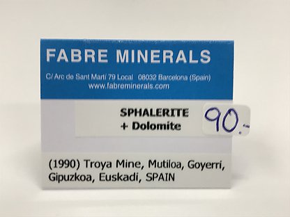 Sphalerite with Dolomite 