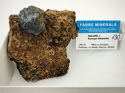 Galena on ferroan Dolomite