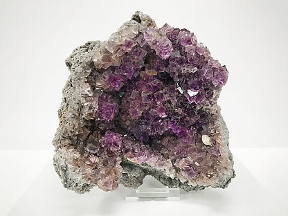 Fluorite with Bartye and Quartz