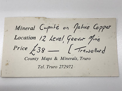 Cuprite on Copper
