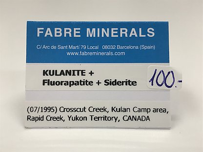 Kulanite with Fluorapatite and Siderite