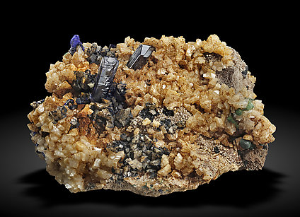 Azurite with Dolomite