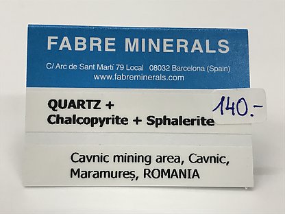 Quartz with Chalcopyrite and Sphalerite