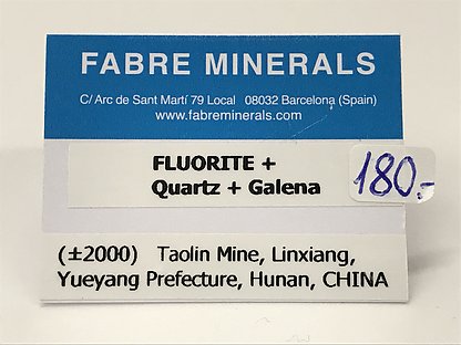 Fluorite with Quartz and Galena