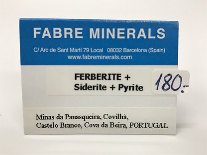 Ferberite with Siderite and Pyrite