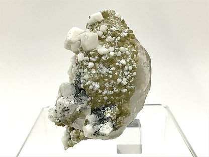 Dolomite on Quartz with Siderite and Ferberite