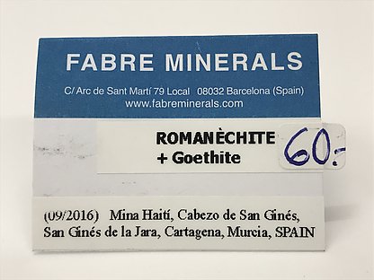 Romanèchite with Goethite