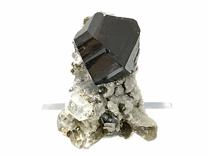 Cassiterite with Calcite, Quartz and Pyrite