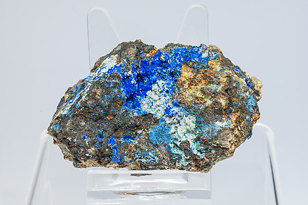 Linarite with Cerussite, Brochantite and Quartz