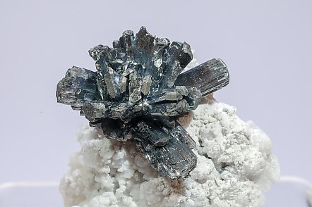 Stibnite with Calcite