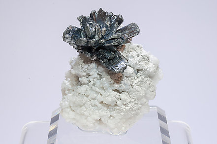 Stibnite with Calcite
