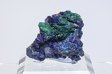 Malachite after Azurite and Azuite