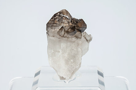 Quartz (varieties smoky and scepter). 