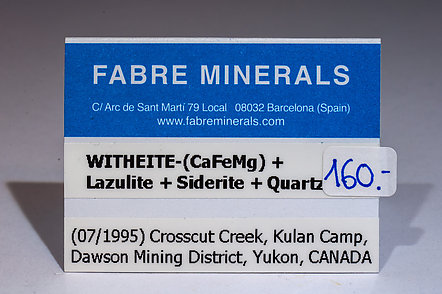 Whiteite-(CaFeMg) with Lazulite, Siderite and Quartz