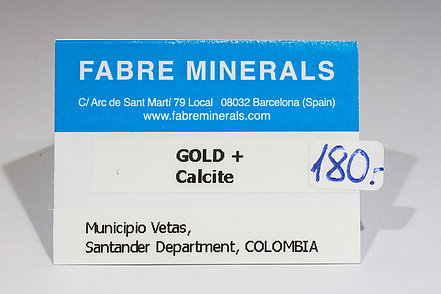 Gold on Calcite