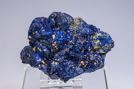 Azurite with Malachite after Cuprite