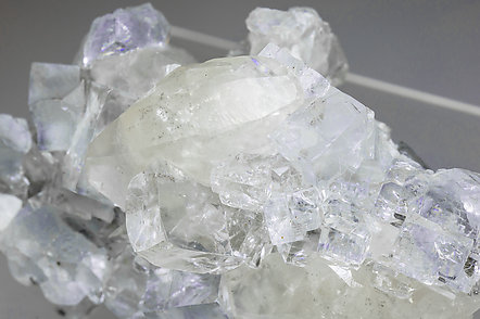 Fluorite with Baryte and Calcite