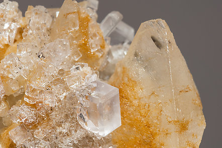 Fluorite with Calcite. 