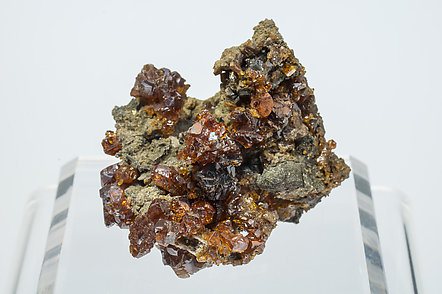 Sphalerite with Siderite and Pyrite