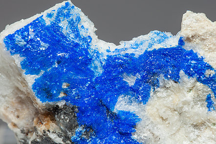 Linarite with Quartz