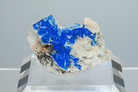 Linarite with Quartz