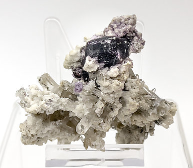 Fluorite with Topaz and Quartz