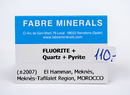 Fluorite with Quartz and Pyrite