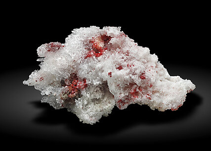 Cinnabar with Quartz, Calcite and Gypsum