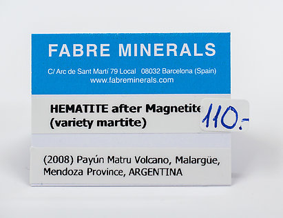 Hematites pseudo Magnetita (variedad martita)