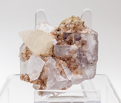 Fluorite with Calcite. 