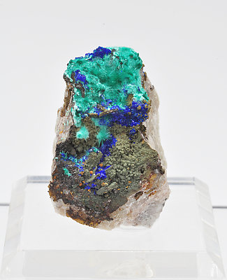 Brochantite with Linarite