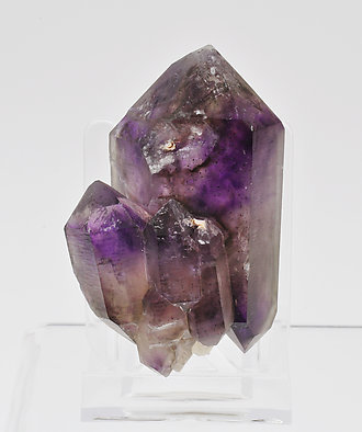 Quartz (variety amethyst and scepter)