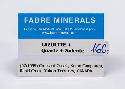 Lazulite with Quartz and Siderite