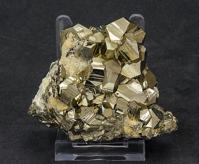 Pyrite with Sphalerite and Calcite